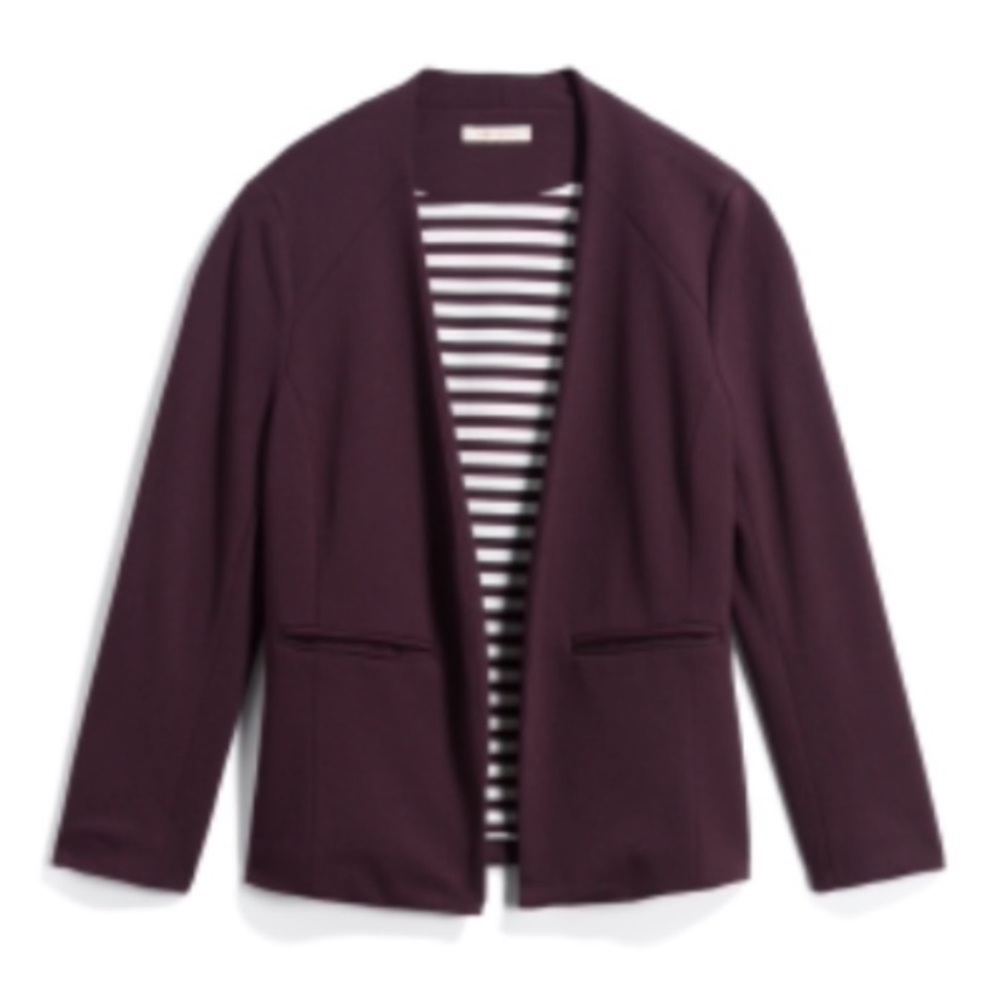 Skies are Blue Amanda Collarless Blazer